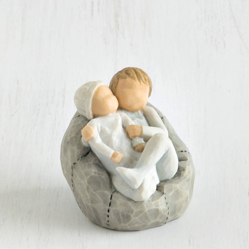 Willow Tree My New Baby (Sky), Lots to Learn to Love to Grow Together, Celebrates New Siblings, Blended Families, A Gift for Big Brother or Big Sister, Sculpted Hand-Painted Figure - Image 3